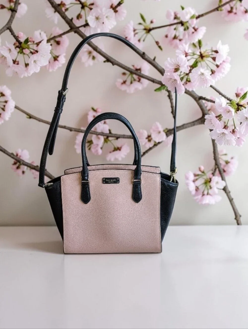 kate spade Pink and Black Two-Tone Satchel